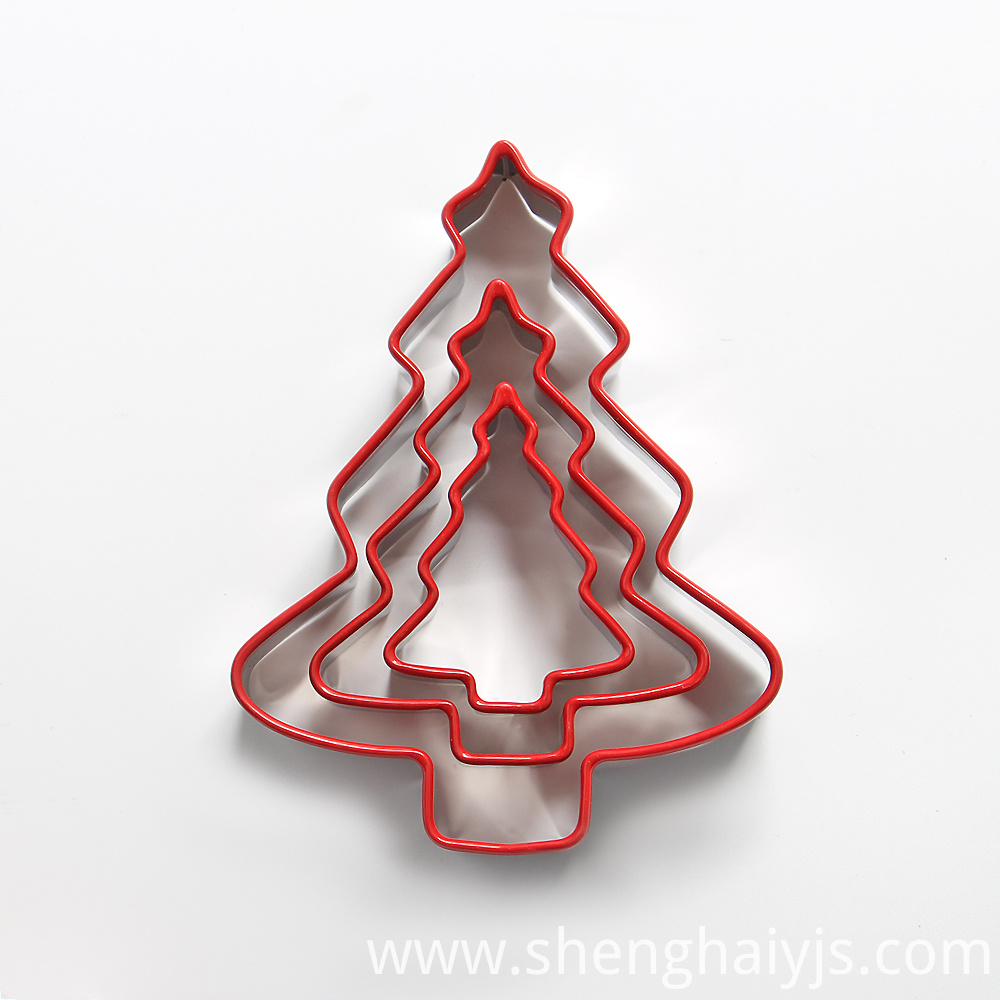 3pcs Stainless steel tree shaped cookie cutter set 3pcs Stainless steel tree shaped cookie cutter set